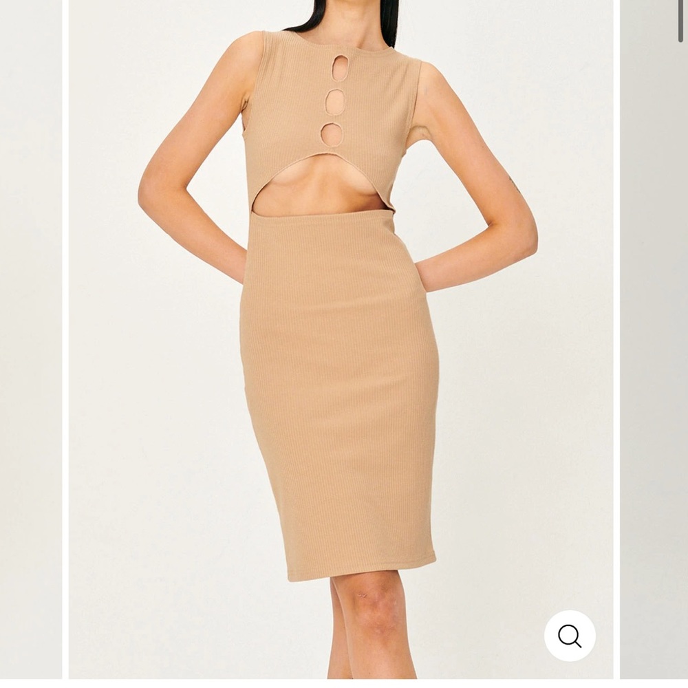 Samantha Back Cut-Out Midi Dress- Brand New with Tags